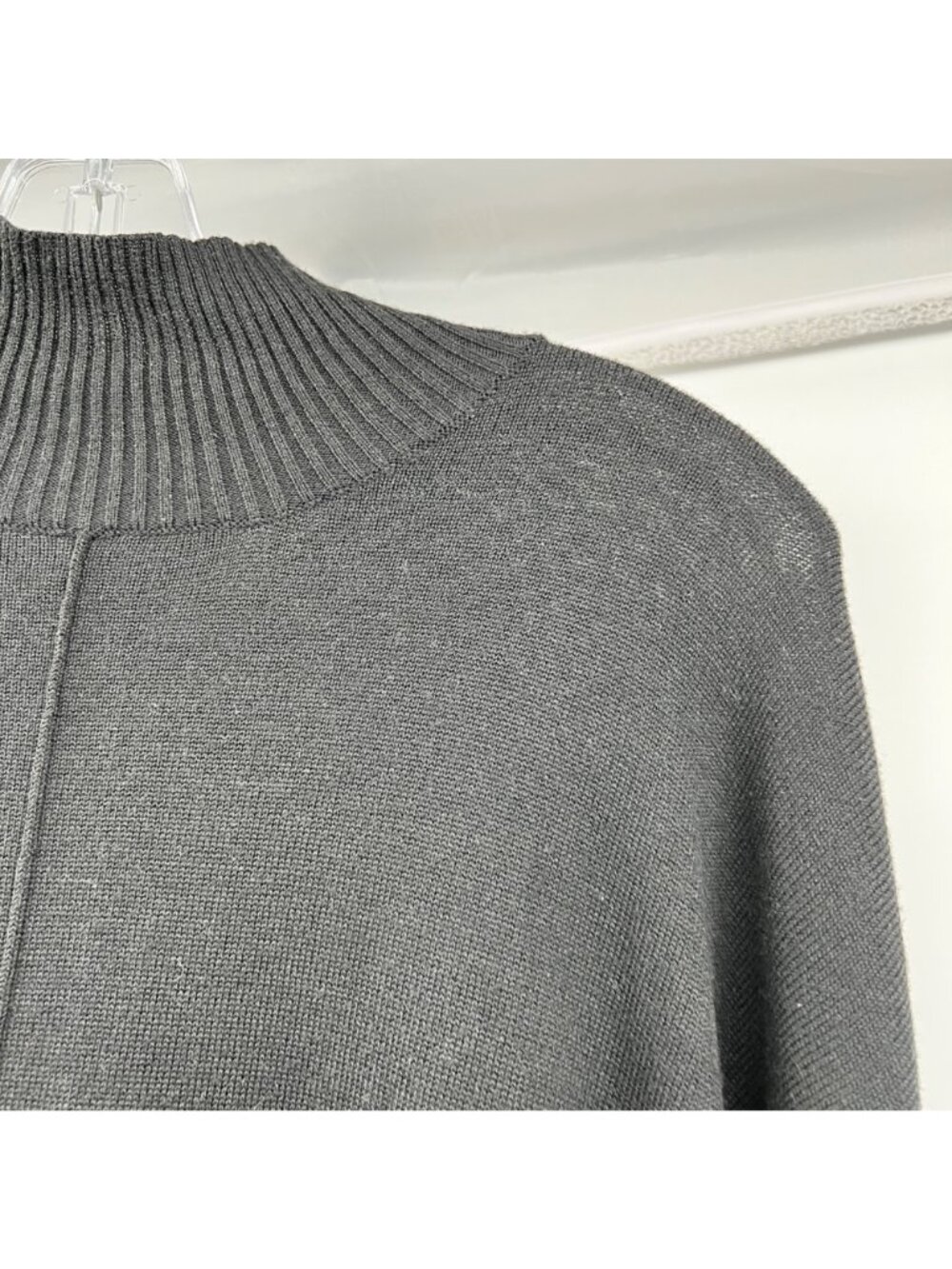 Spanner Womens Lightweight Pullover Sweater Mock Neck Black Size Large - Picture 4 of 9